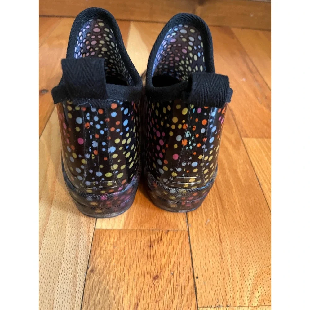 Corkys Women's‎ Stormy Colorful Dots Short Rain Boots Size 8 NWOT